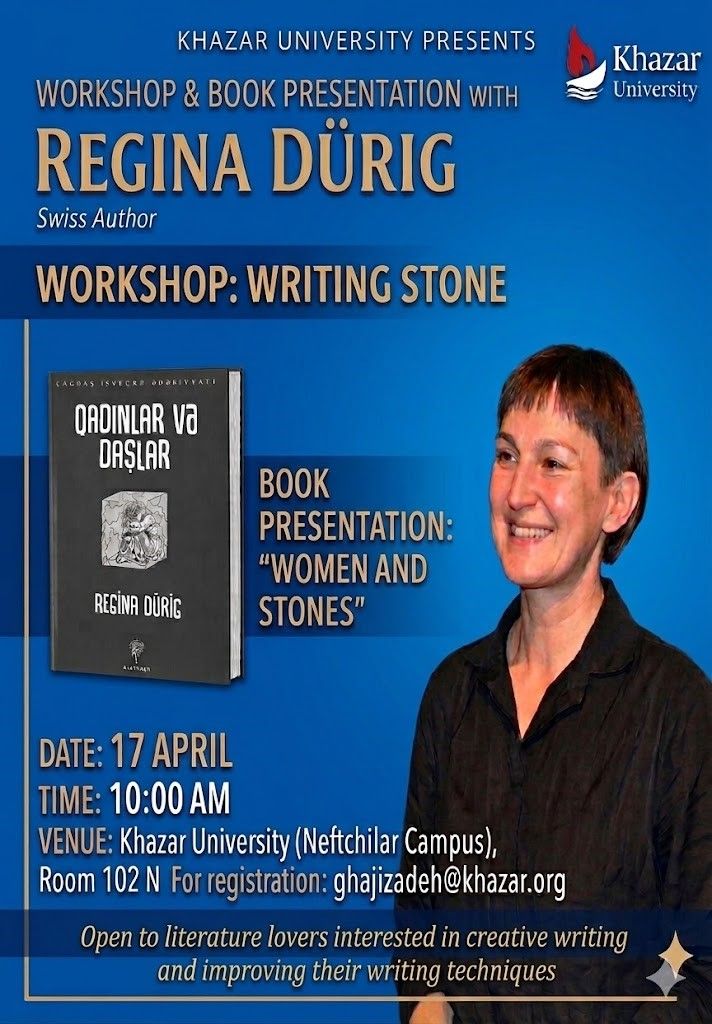 Workshop Announcement: “Writing Stone” with Dr. Regina Dürig